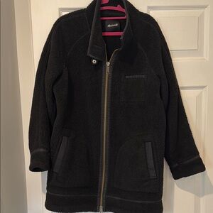Madewell Black Fleece Jacket